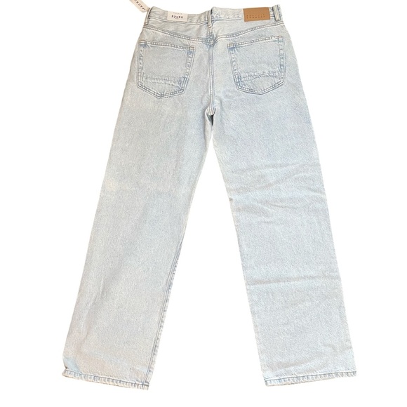 PacSun Baggy Straight Leg Jeans Light Indigo Blue Denim Mens Size 32x32 - Picture 4 of 14